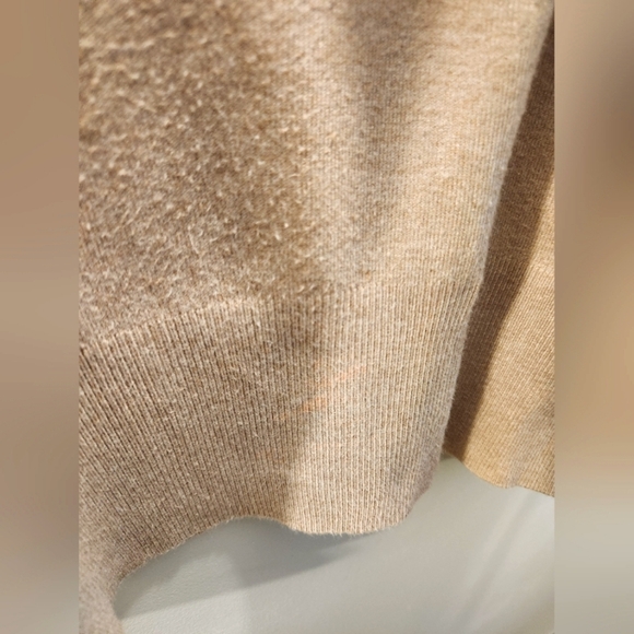 ZARA Size L Turtle-Neck Ivory, Women's Top, Long Sleeve Pullover - Picture 6 of 6